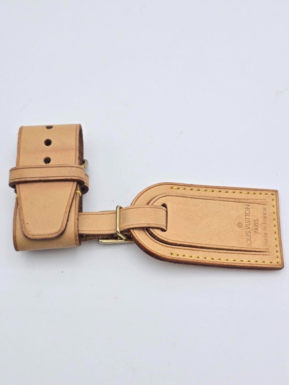 Louis Vuitton Small Luggage Tag – Monogram Canvas | Personalized M.M. Initials - Picture 4 of 7